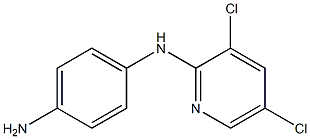 N-(3,5-dichloropyridin-2-yl)benzene-1,4-diamine Struktur