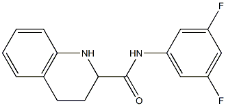 N-(3,5-difluorophenyl)-1,2,3,4-tetrahydroquinoline-2-carboxamide Struktur