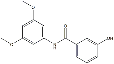 N-(3,5-dimethoxyphenyl)-3-hydroxybenzamide Struktur