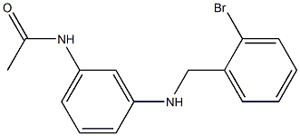 N-(3-{[(2-bromophenyl)methyl]amino}phenyl)acetamide Struktur