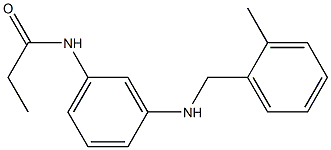 N-(3-{[(2-methylphenyl)methyl]amino}phenyl)propanamide Struktur