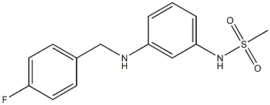 N-(3-{[(4-fluorophenyl)methyl]amino}phenyl)methanesulfonamide Struktur