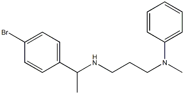 N-(3-{[1-(4-bromophenyl)ethyl]amino}propyl)-N-methylaniline Struktur