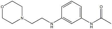 N-(3-{[2-(morpholin-4-yl)ethyl]amino}phenyl)acetamide Struktur