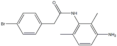 N-(3-amino-2,6-dimethylphenyl)-2-(4-bromophenyl)acetamide Struktur