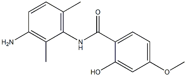 N-(3-amino-2,6-dimethylphenyl)-2-hydroxy-4-methoxybenzamide Struktur