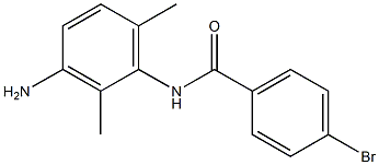 N-(3-amino-2,6-dimethylphenyl)-4-bromobenzamide Struktur