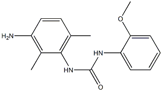 N-(3-amino-2,6-dimethylphenyl)-N'-(2-methoxyphenyl)urea Struktur