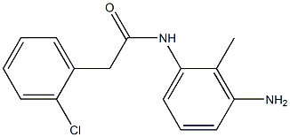 N-(3-amino-2-methylphenyl)-2-(2-chlorophenyl)acetamide Struktur