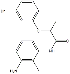 N-(3-amino-2-methylphenyl)-2-(3-bromophenoxy)propanamide Struktur