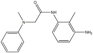 N-(3-amino-2-methylphenyl)-2-[methyl(phenyl)amino]acetamide Struktur