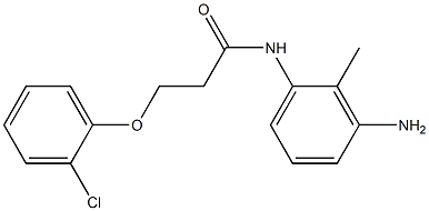 N-(3-amino-2-methylphenyl)-3-(2-chlorophenoxy)propanamide Struktur