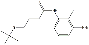 N-(3-amino-2-methylphenyl)-4-(tert-butylsulfanyl)butanamide Struktur