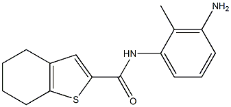 N-(3-amino-2-methylphenyl)-4,5,6,7-tetrahydro-1-benzothiophene-2-carboxamide Struktur