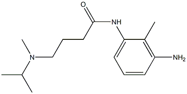 N-(3-amino-2-methylphenyl)-4-[isopropyl(methyl)amino]butanamide Struktur