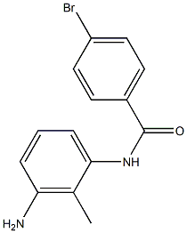 N-(3-amino-2-methylphenyl)-4-bromobenzamide Struktur