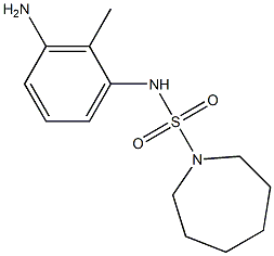 N-(3-amino-2-methylphenyl)azepane-1-sulfonamide Struktur