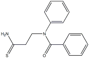 N-(3-amino-3-thioxopropyl)-N-phenylbenzamide Struktur