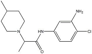 N-(3-amino-4-chlorophenyl)-2-(4-methylpiperidin-1-yl)propanamide Struktur