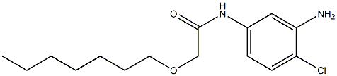 N-(3-amino-4-chlorophenyl)-2-(heptyloxy)acetamide Struktur