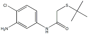 N-(3-amino-4-chlorophenyl)-2-(tert-butylsulfanyl)acetamide Struktur