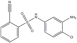 N-(3-amino-4-chlorophenyl)-2-cyanobenzene-1-sulfonamide Struktur