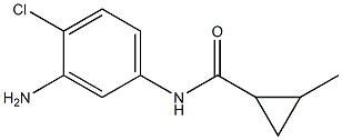 N-(3-amino-4-chlorophenyl)-2-methylcyclopropanecarboxamide Struktur