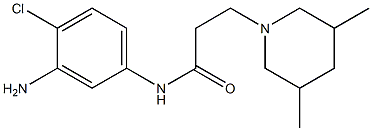 N-(3-amino-4-chlorophenyl)-3-(3,5-dimethylpiperidin-1-yl)propanamide Struktur