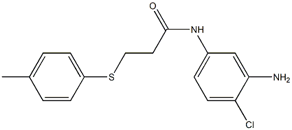 N-(3-amino-4-chlorophenyl)-3-[(4-methylphenyl)sulfanyl]propanamide Struktur