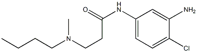 N-(3-amino-4-chlorophenyl)-3-[butyl(methyl)amino]propanamide Struktur