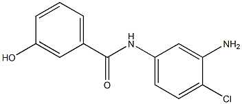 N-(3-amino-4-chlorophenyl)-3-hydroxybenzamide Struktur