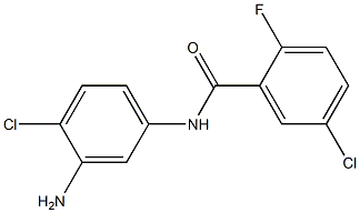 N-(3-amino-4-chlorophenyl)-5-chloro-2-fluorobenzamide Struktur