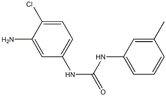 N-(3-amino-4-chlorophenyl)-N'-(3-methylphenyl)urea Struktur