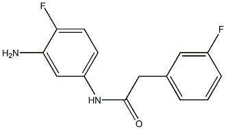 N-(3-amino-4-fluorophenyl)-2-(3-fluorophenyl)acetamide Struktur