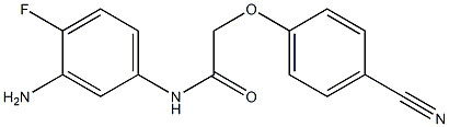 N-(3-amino-4-fluorophenyl)-2-(4-cyanophenoxy)acetamide Struktur