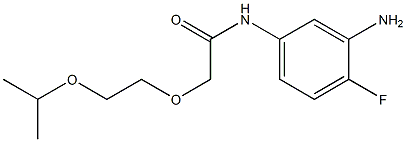 N-(3-amino-4-fluorophenyl)-2-[2-(propan-2-yloxy)ethoxy]acetamide Struktur