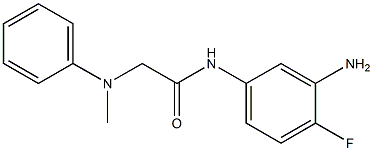 N-(3-amino-4-fluorophenyl)-2-[methyl(phenyl)amino]acetamide Struktur