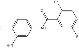 N-(3-amino-4-fluorophenyl)-2-bromo-5-fluorobenzamide Struktur