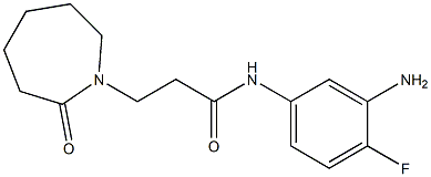 N-(3-amino-4-fluorophenyl)-3-(2-oxoazepan-1-yl)propanamide Struktur