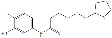 N-(3-amino-4-fluorophenyl)-4-(oxolan-2-ylmethoxy)butanamide Struktur