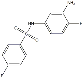 N-(3-amino-4-fluorophenyl)-4-fluorobenzenesulfonamide Struktur