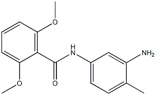 N-(3-amino-4-methylphenyl)-2,6-dimethoxybenzamide Struktur