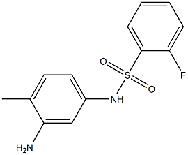 N-(3-amino-4-methylphenyl)-2-fluorobenzenesulfonamide Struktur