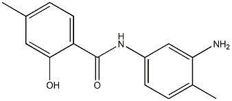 N-(3-amino-4-methylphenyl)-2-hydroxy-4-methylbenzamide Struktur