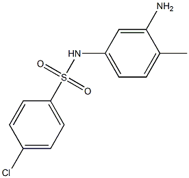 N-(3-amino-4-methylphenyl)-4-chlorobenzenesulfonamide Struktur