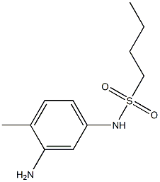 N-(3-amino-4-methylphenyl)butane-1-sulfonamide Struktur