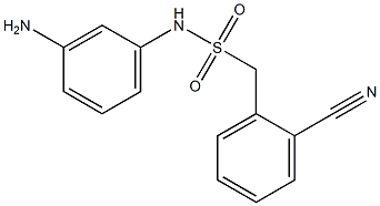 N-(3-aminophenyl)-1-(2-cyanophenyl)methanesulfonamide Struktur