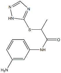 N-(3-aminophenyl)-2-(1H-1,2,4-triazol-5-ylsulfanyl)propanamide Struktur