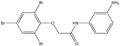 N-(3-aminophenyl)-2-(2,4,6-tribromophenoxy)acetamide Struktur