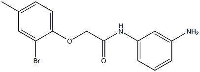 N-(3-aminophenyl)-2-(2-bromo-4-methylphenoxy)acetamide Struktur